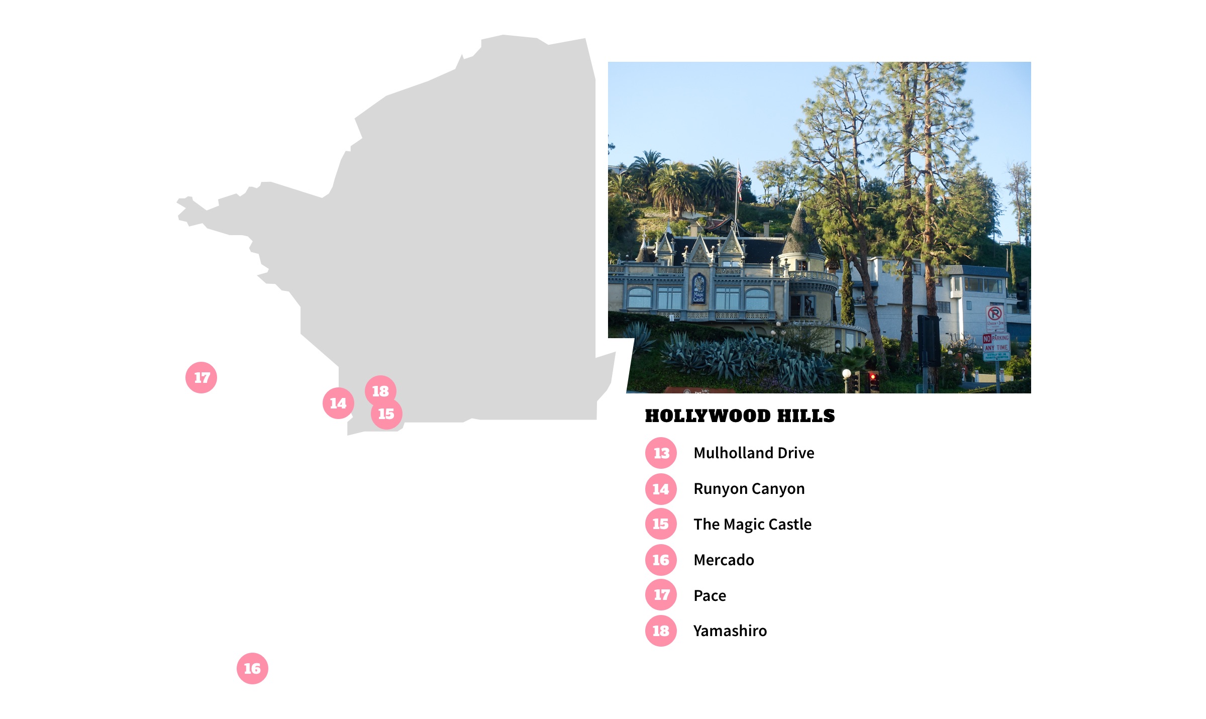 Hollywood Hills Neighborhood Map