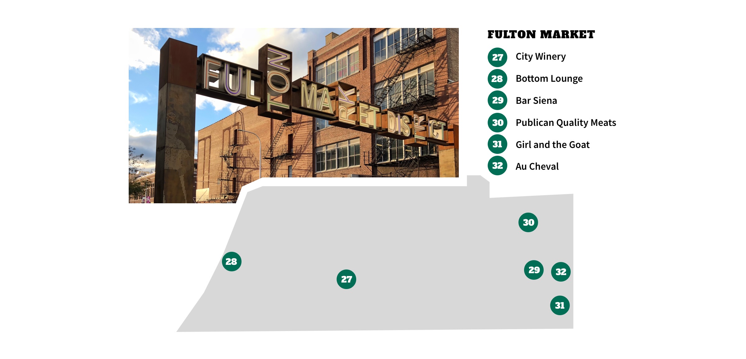 Fulton Market, Chicago Neighborhood Map