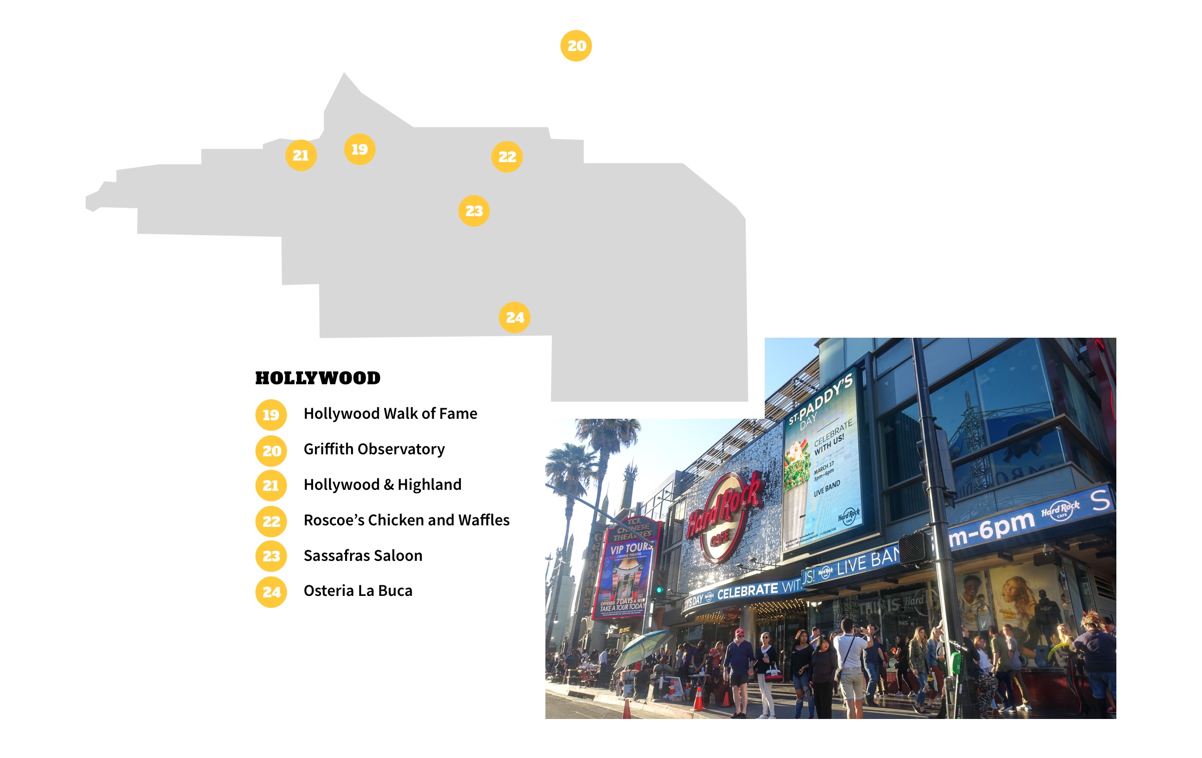 Hollywood Neighborhood Map