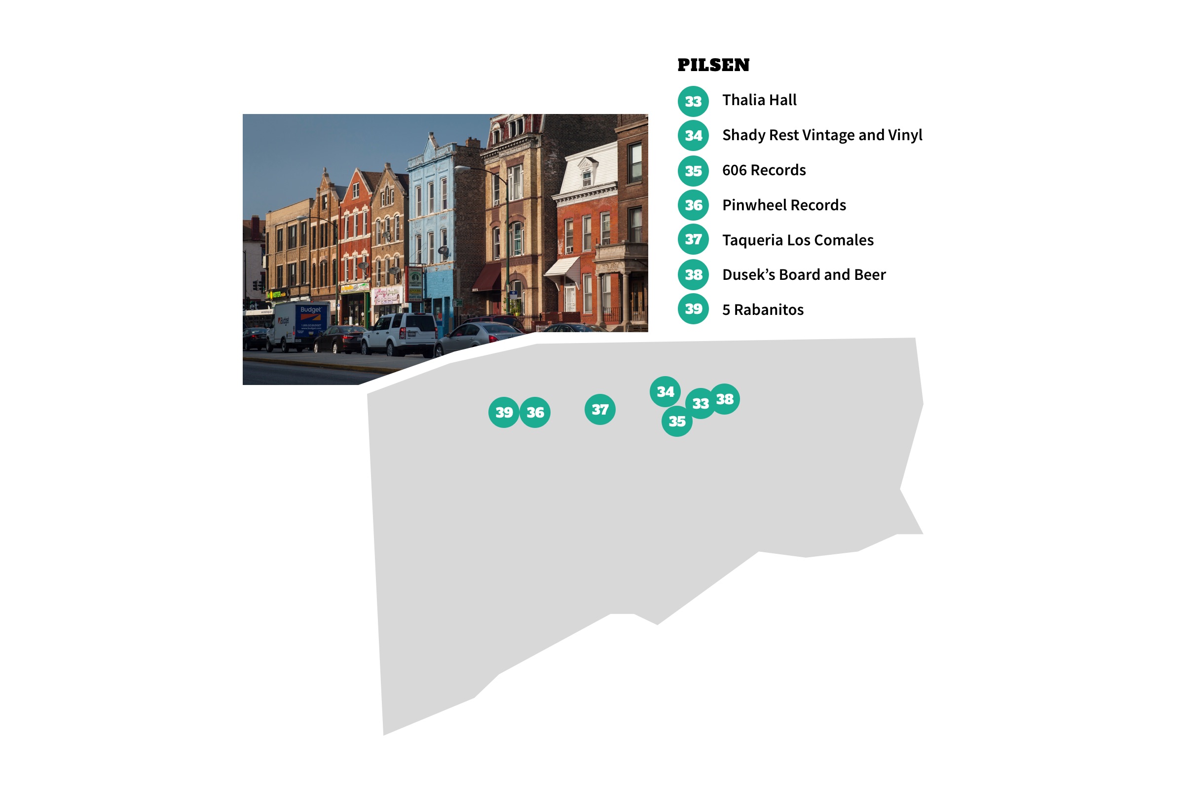 Pilsen, Chicago Neighborhood Map