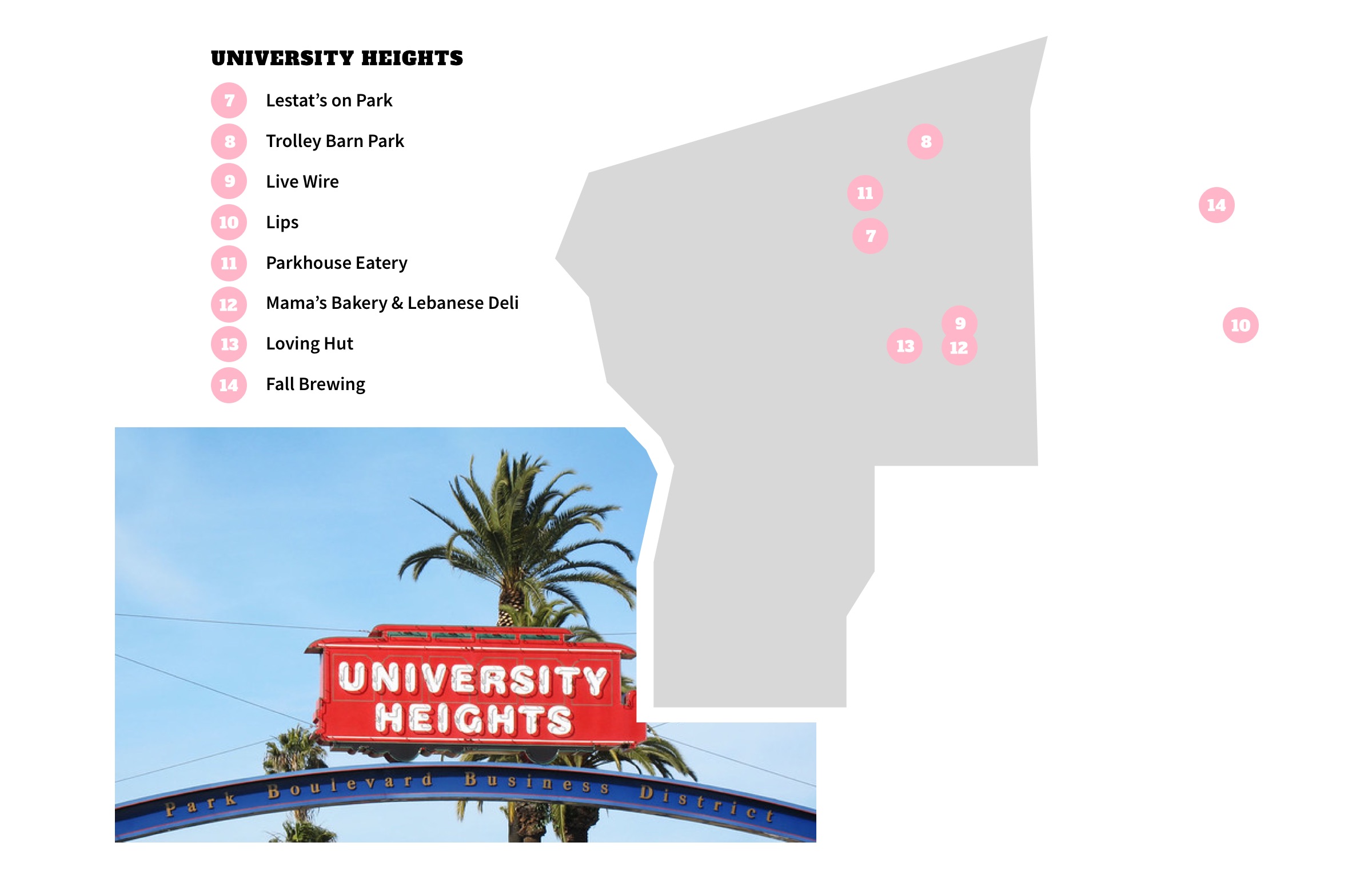 University Heights, San Diego Neighborhood Map