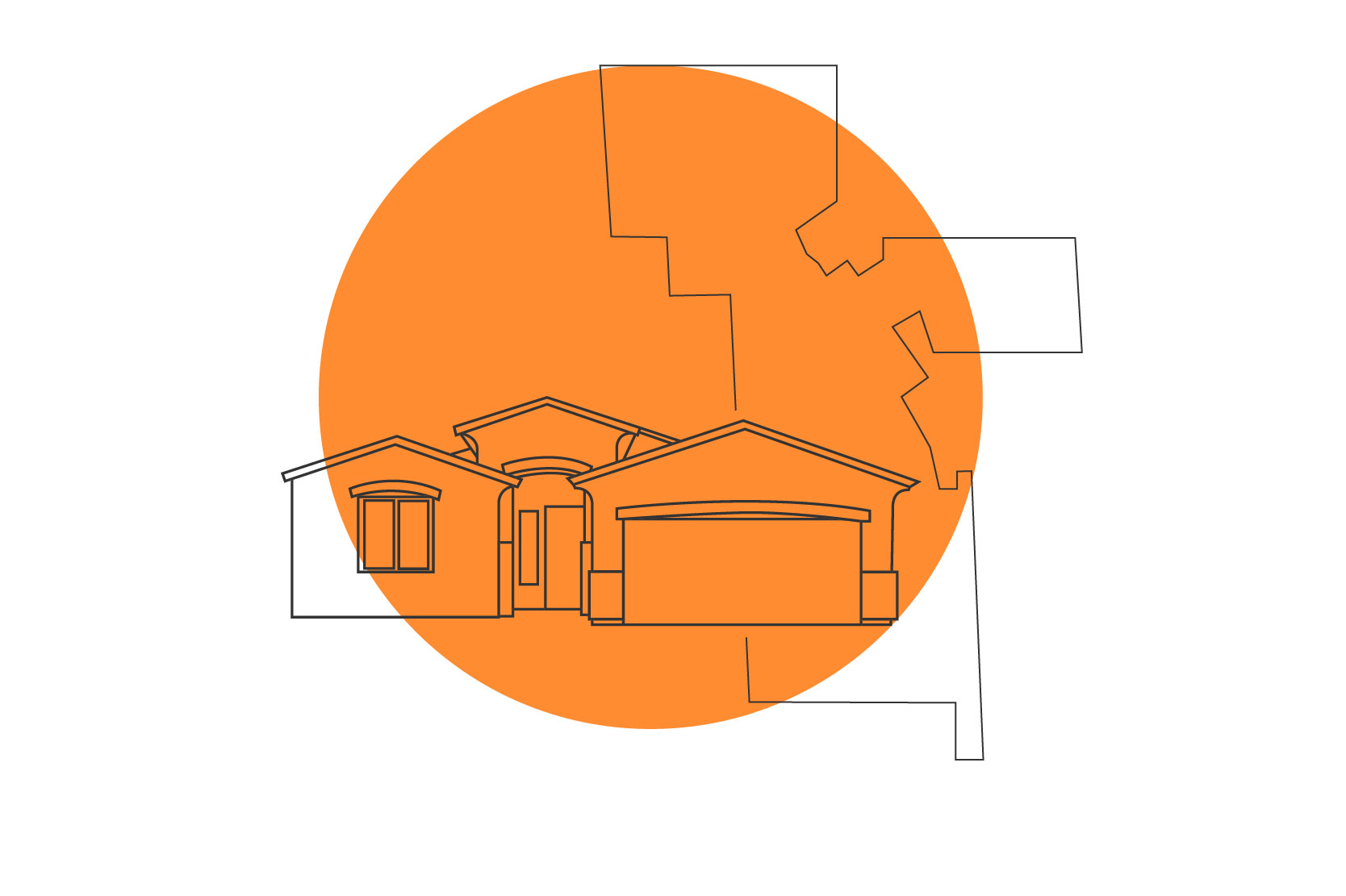 A typical home in Johnson Ranch & Map of the neighborhood