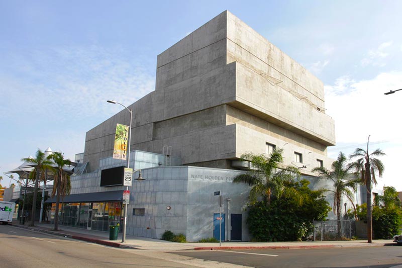 concrete museum with unique architecture