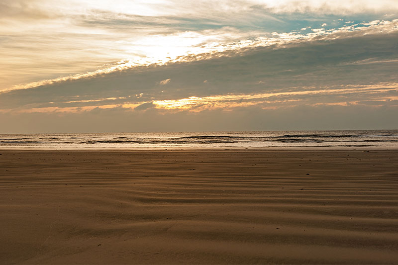 Beach at sunset