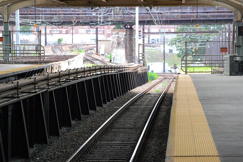 The commuter rail lines at 30th Street Station in Philadelphia