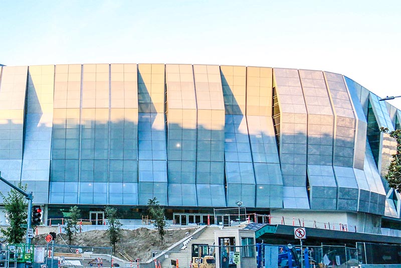 One section of the Golden 1 Center where the Sacramento Kings play basketball