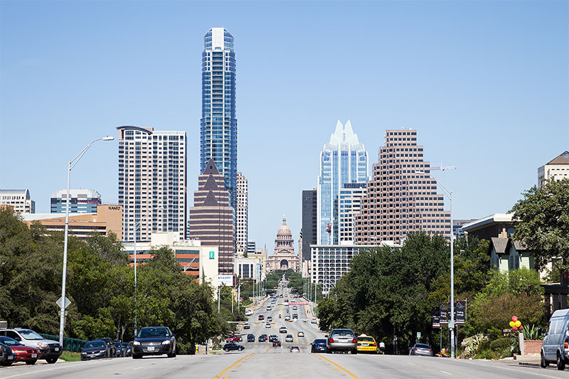 View of downtown Austin Texas