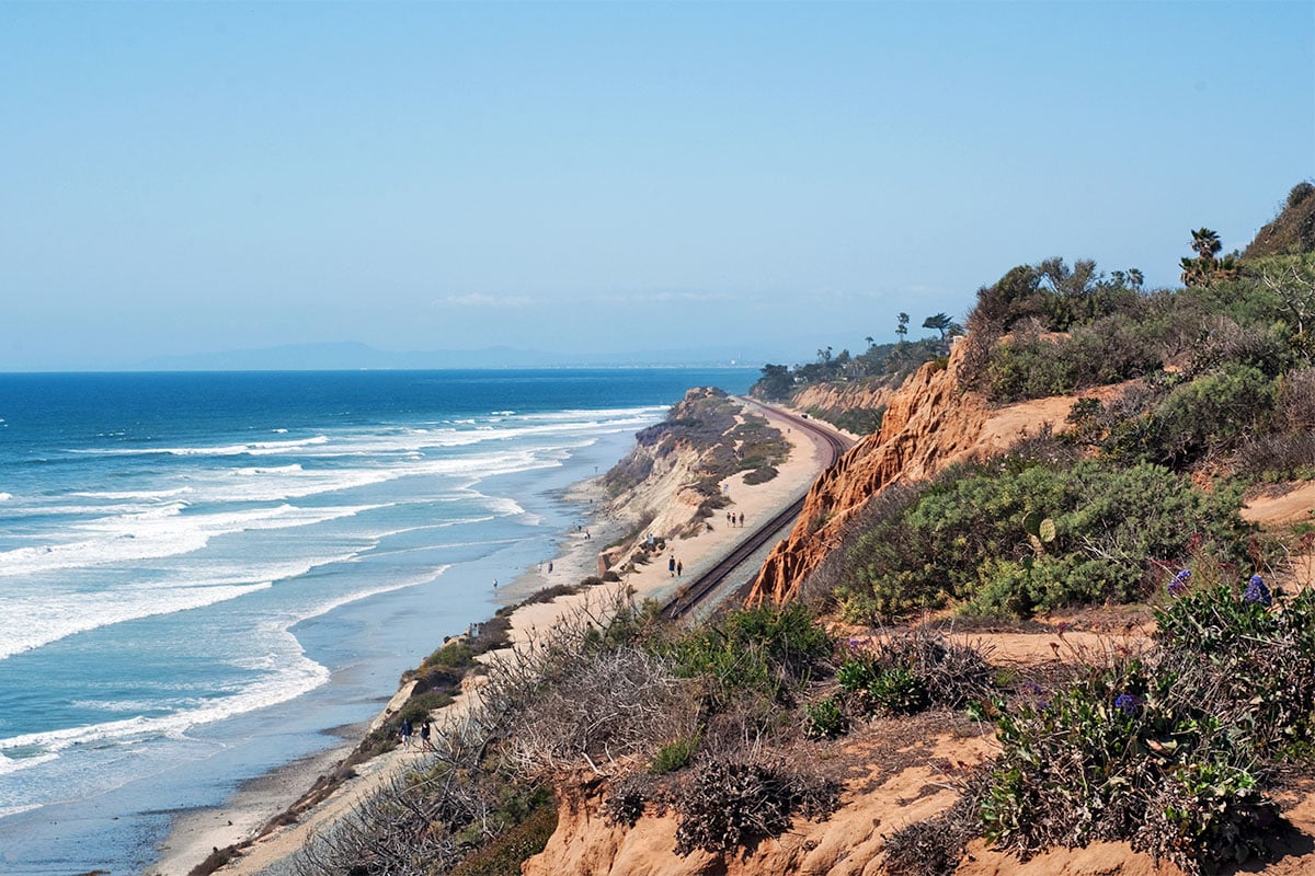 Beach in Del Mar San Diego