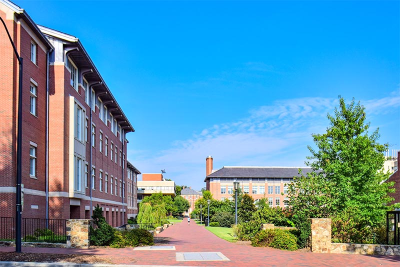 Campus buildings at UNC Chapel Hill
