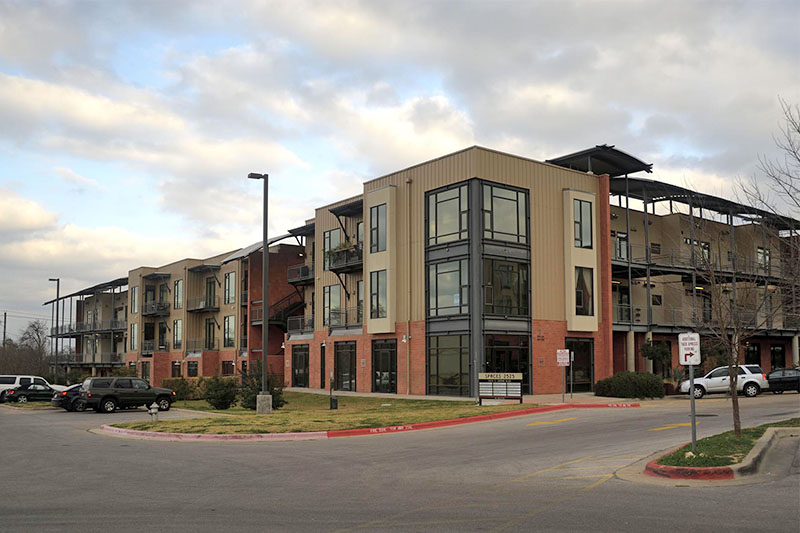 Apartment building in South Lamar, Austin