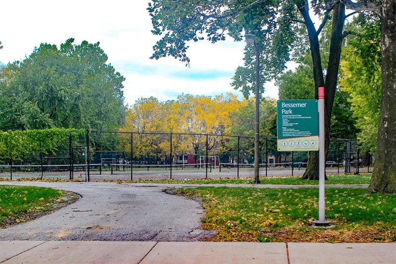 A park in the South Chicago neighborhood of Chicago