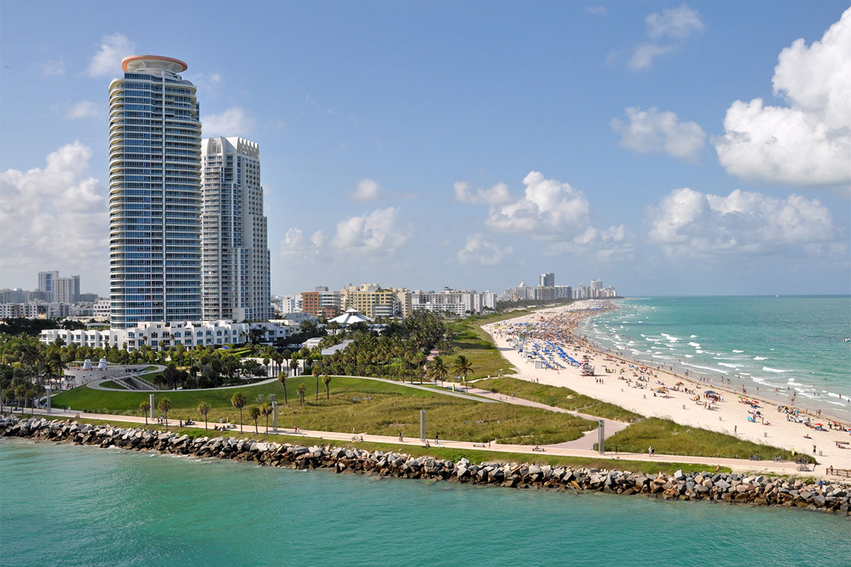 View of South Beach Miami