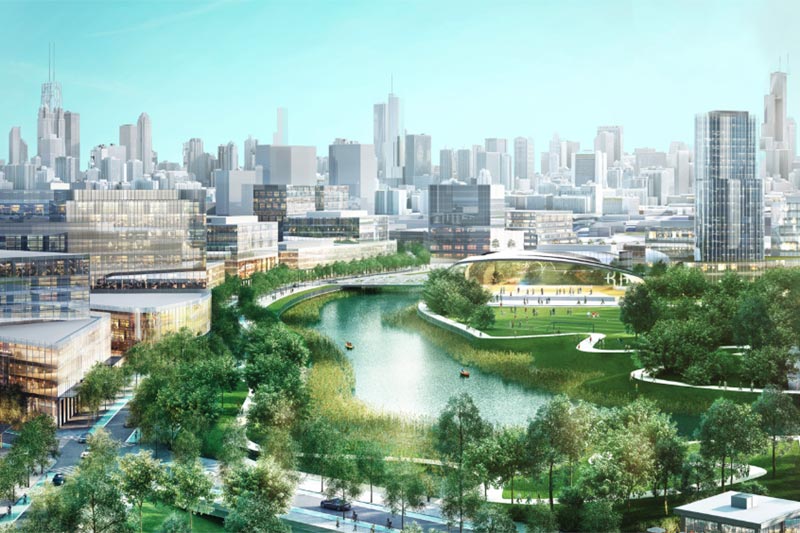 rendering of lincoln yards development