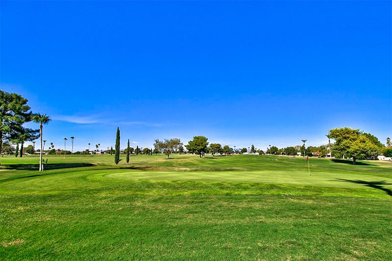 A golf course in the Sun City MPC of Arizona