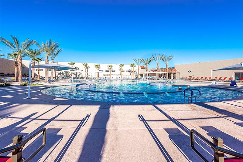 A resort-style pool at the Sun City West MPC in Arizona