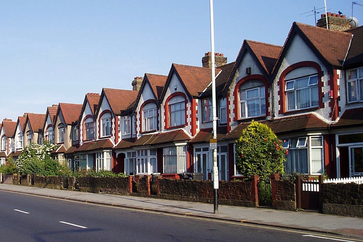 Suburban tract housing.