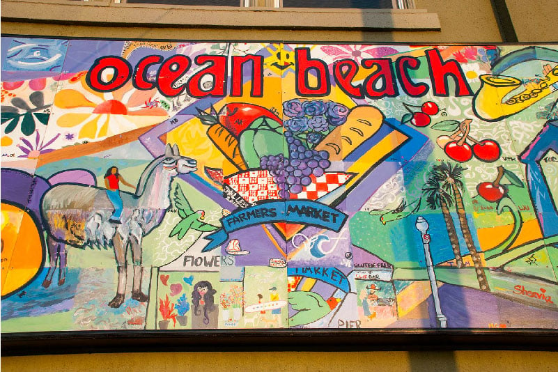 Wall Mural in Ocean Beach