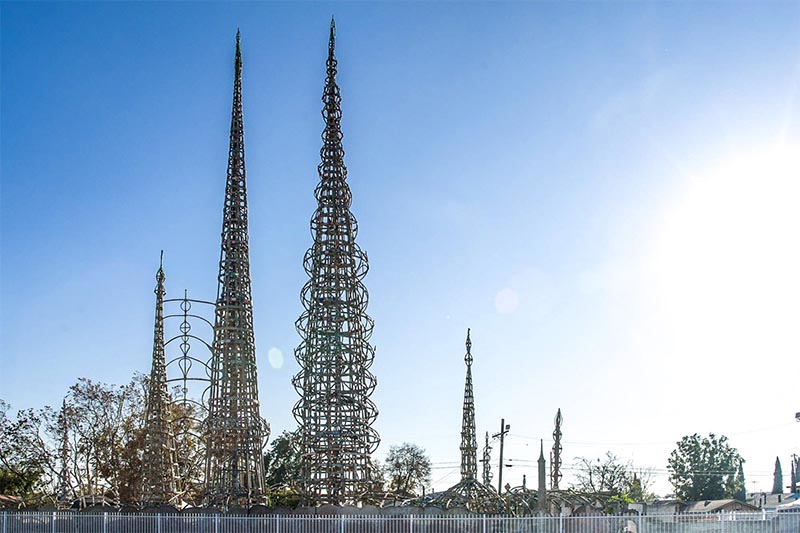 Sculptures in the Watts neighborhood of Los Angeles California